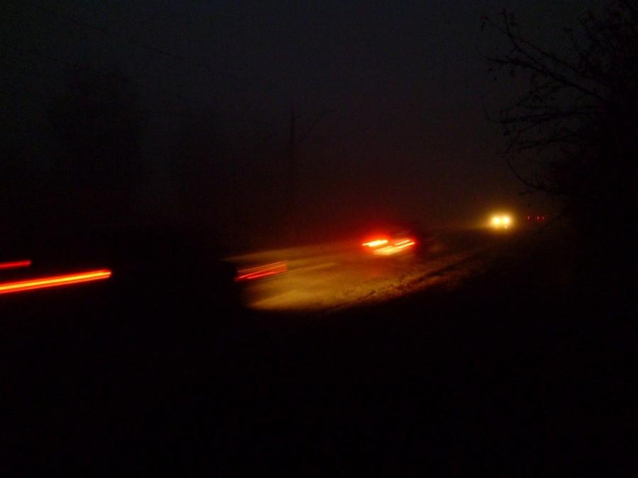 Poranne mgły w okolicy Stawików