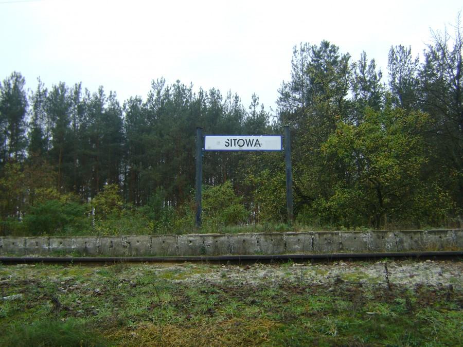 Przystanek kolejowy we wsi Sitowa