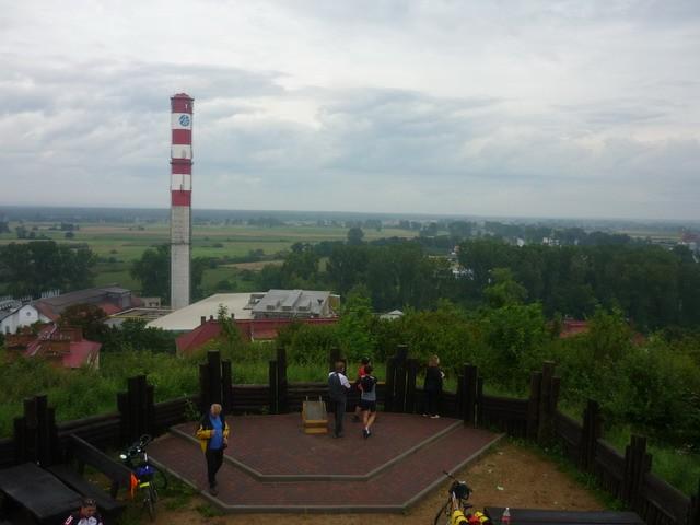 Widok z wieży widokowej w Ujściu.