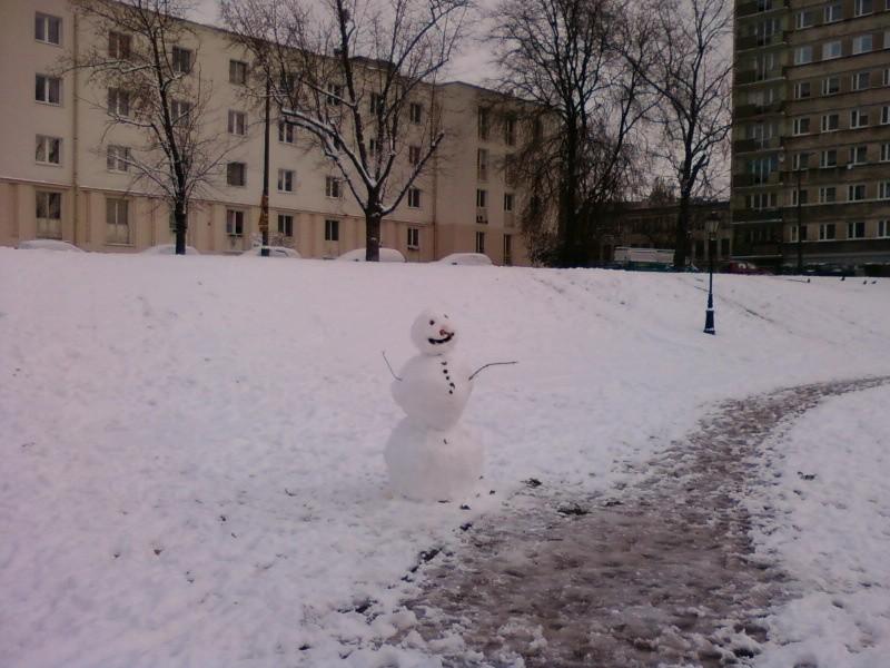 Bałwanek w Parku Staromiejskim