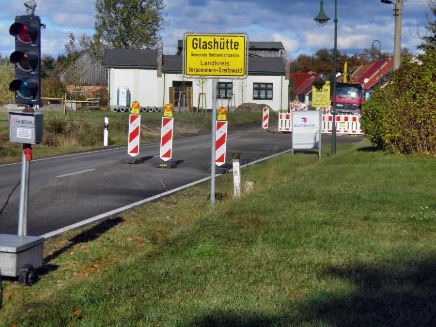 Prace drogowe także w Niemczewch. Tu widok spod Glashütte.
