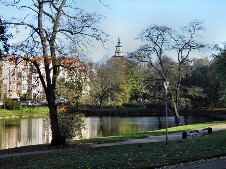Nad jeziorem Rusałka przy ulicy Słowackiego 29-10-12 r.