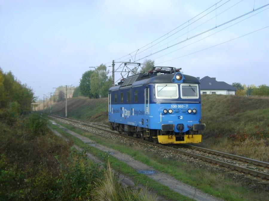 Lokomotywa 130-003 Kolei Czeskich zmierza w stronę Radomia