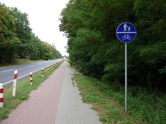 (Zbyt) krótki odcinek ścieżki rowerowej miedzy Złotnikami Kujawskimi, a Nową Wsią Wielką