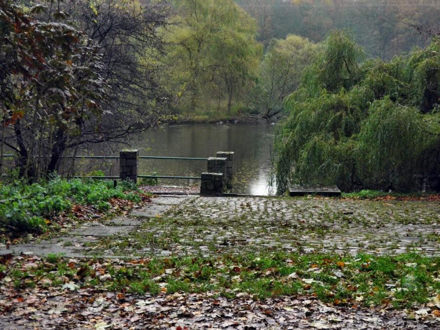 Dzień Wszystkich Świętych - tak w deszczu prezentowało się Uroczysko.