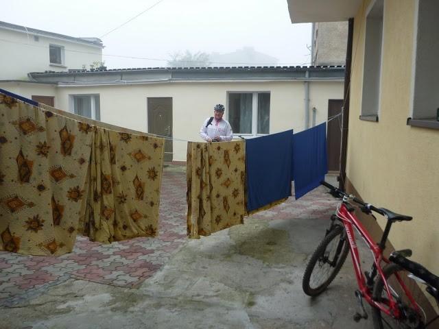 Goro rozwiesił pranie i możemy ruszać ;)
