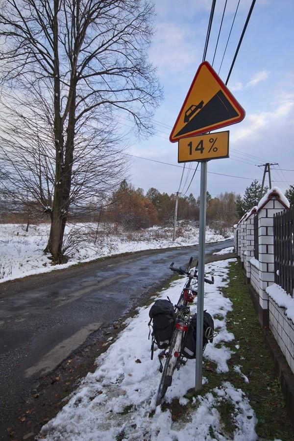 Jeden z łatwiejszych podjazdów.