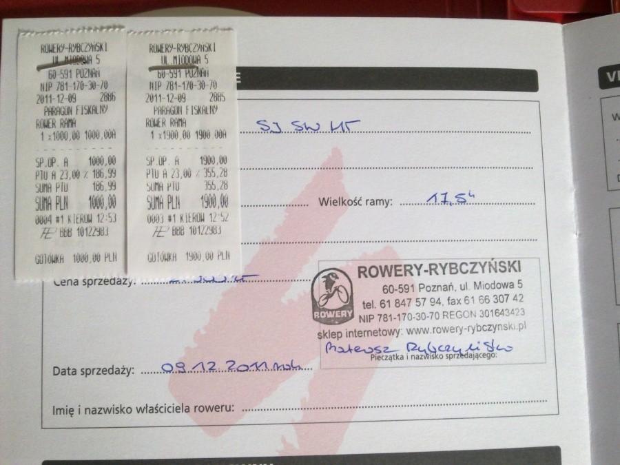 Karta gwarancyjna