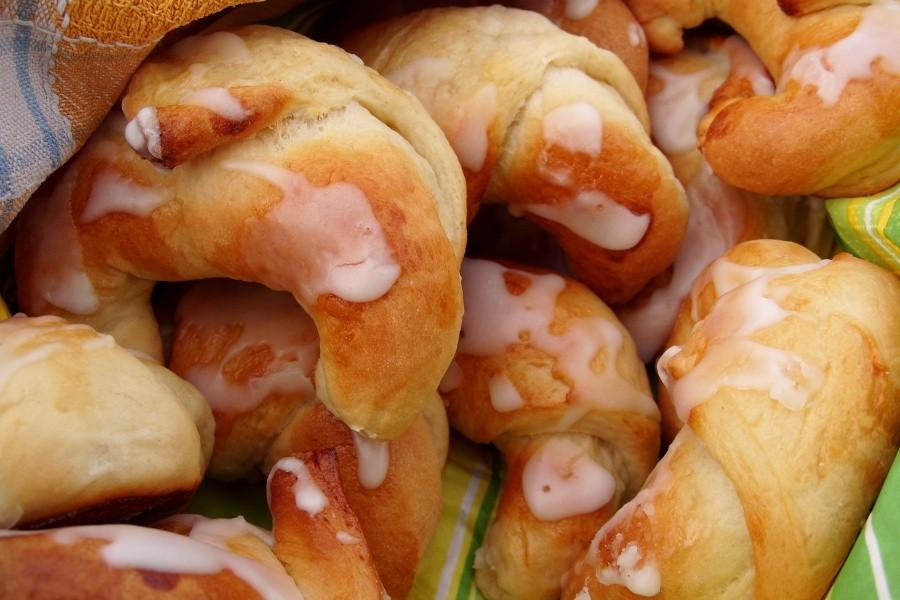 Pyszne rogaliki o zapachu migdałowym, upieczone przez Bogusię