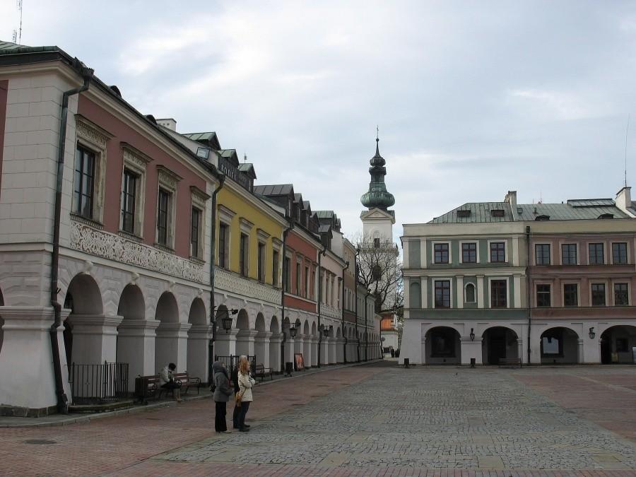 Zamość – kamieniczki przy Rynku Wielkim