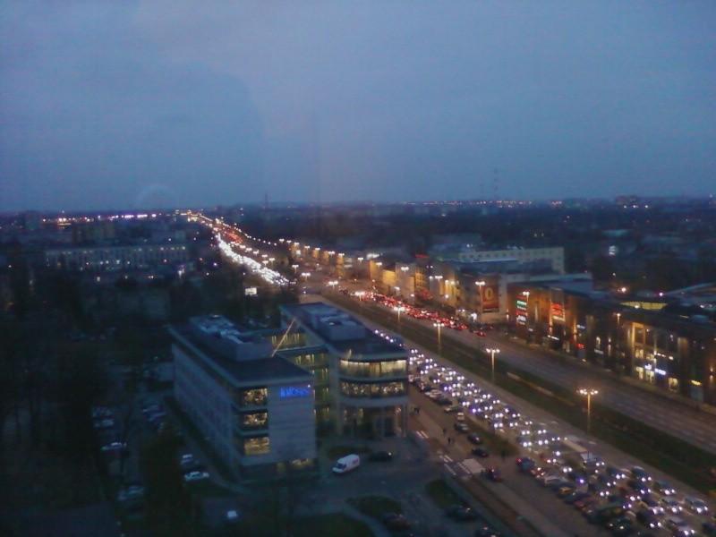 Popołudniowy korek na Piłsudskiego