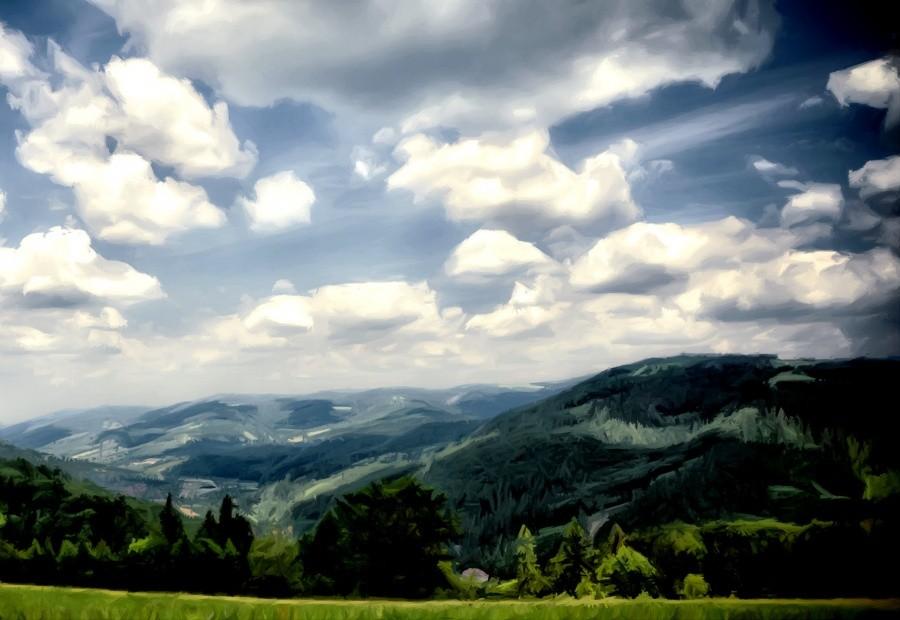 Beskidy - obróbka zdjęcia archiwalnego....