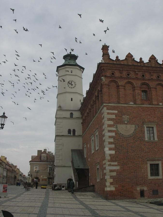 Sandomierz – wieża i dwa zegary