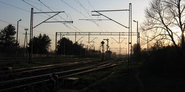 Powrót ścieżką przy torach