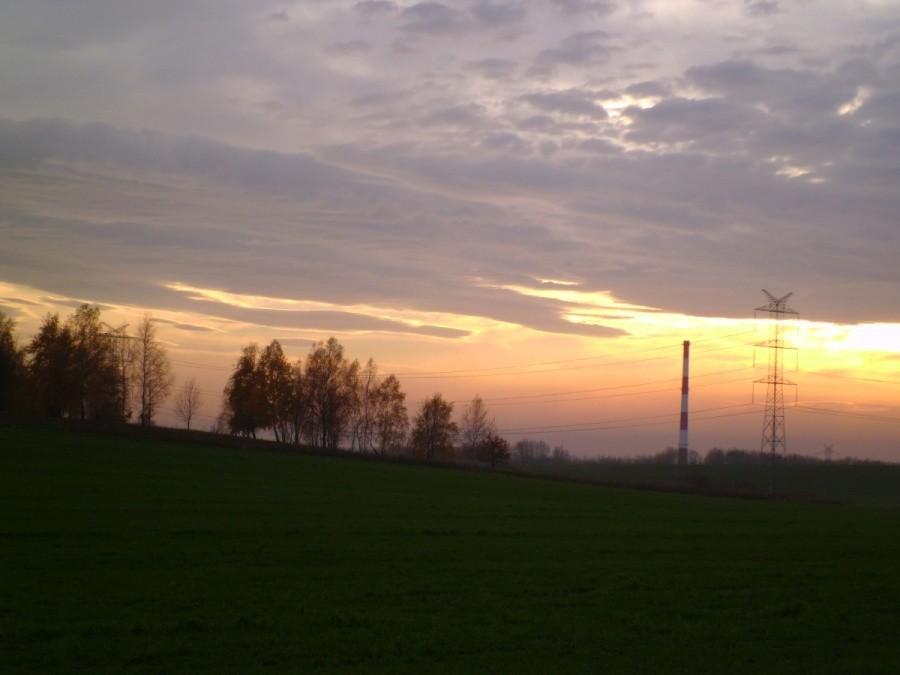 Zachód słońca w Piekarach Śląskich