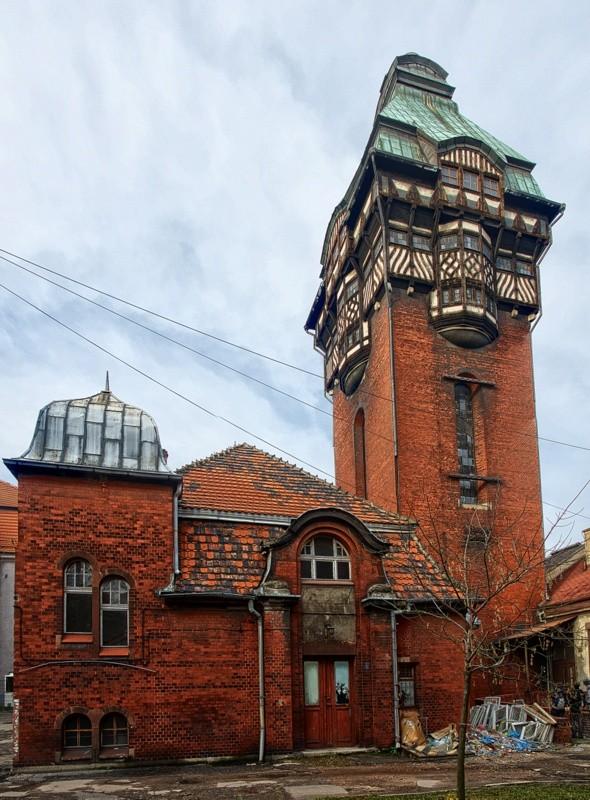 Zabrze - wieża ciśnień przy Poliklinice