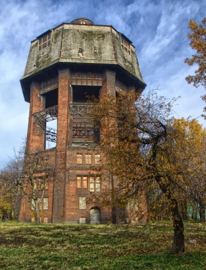 Wieża ciśnień w Zabrzu - chyba z najciekawsza z wszystkich