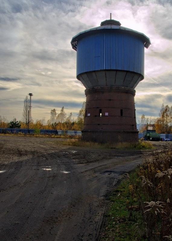 Kolejowa wieża ciśnień W Rudzie Śląskiej Hebziu