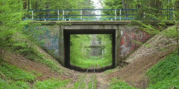 Wiadukty nad traktem kolejki wąskotorowej