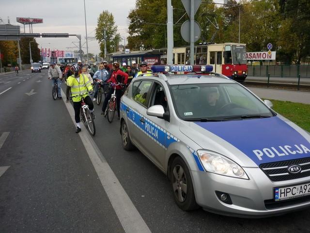 Jechaliśmy w asyście Policji