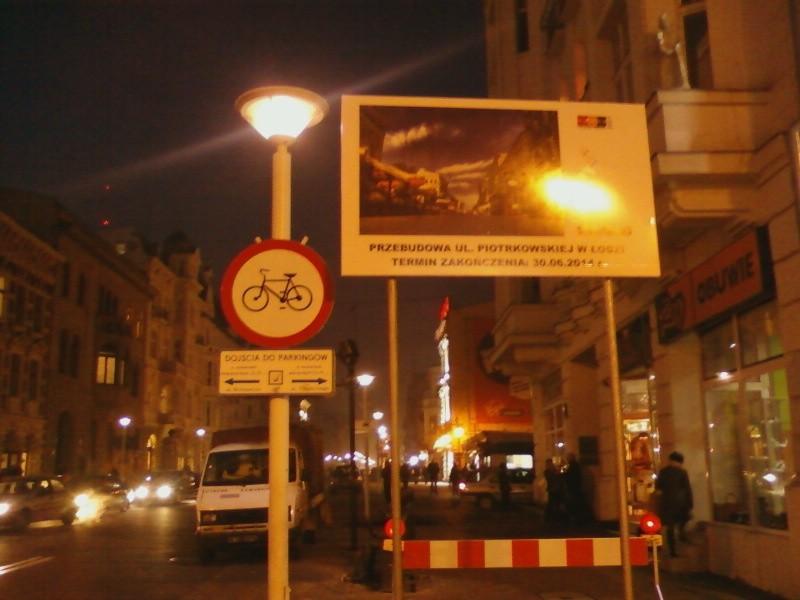 Piotrkowska z zakazem