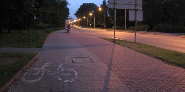 Ścieżka rowerowa przy Alejach Tysiąclecia