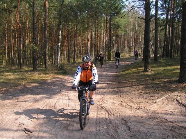 Trasa rajdu w większej części wiodła przez las