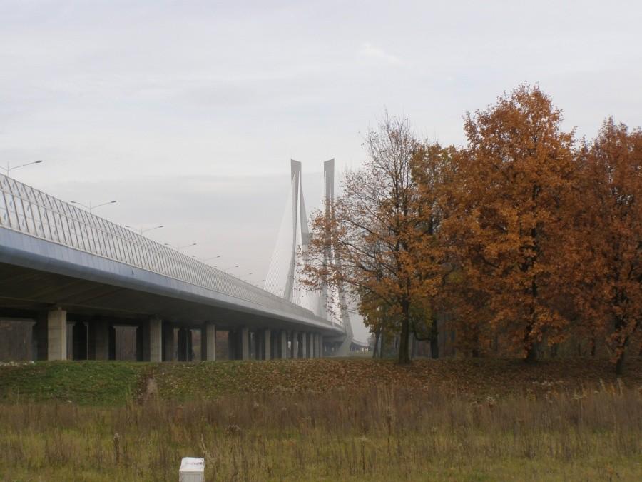 Most Rędziński jesienią