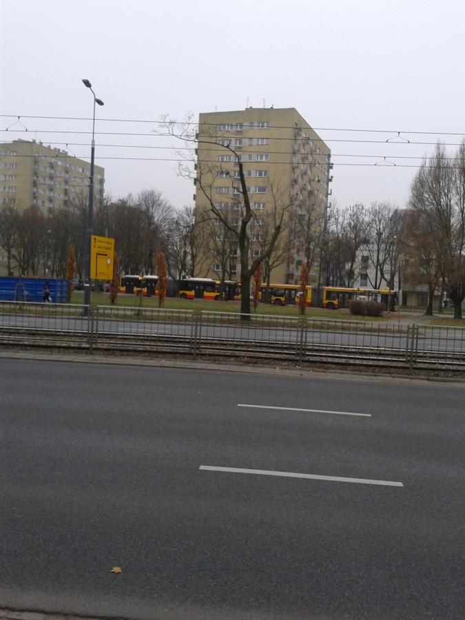 Pętla autobusów zastępczych przy Wolskiej