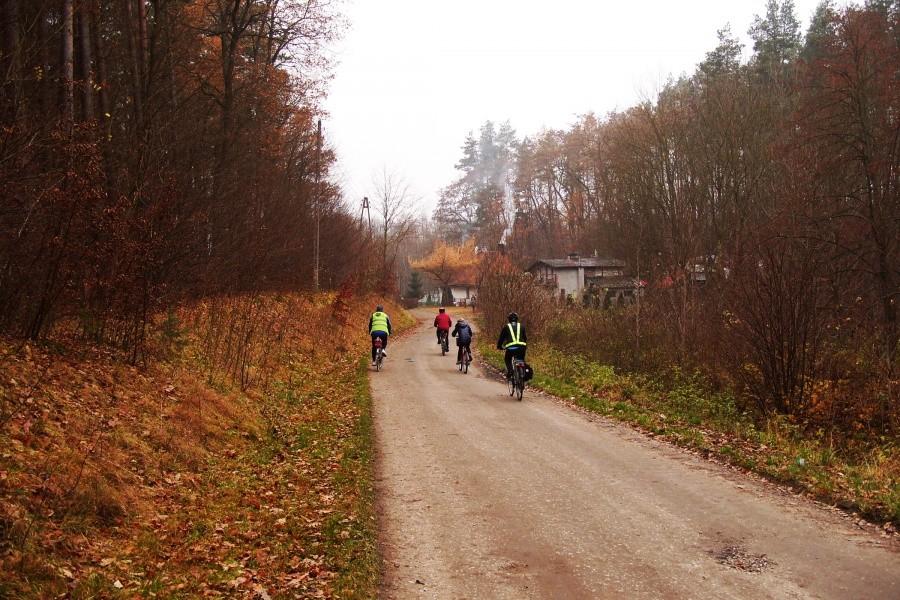 Rowerzyści w drodze….-Młynki.