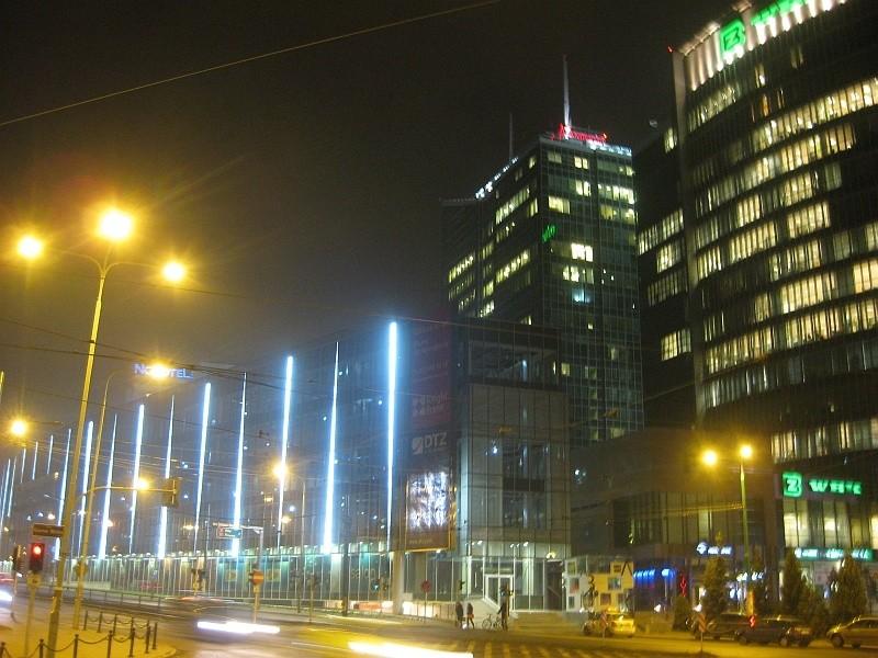 Centrum Poznania nocą