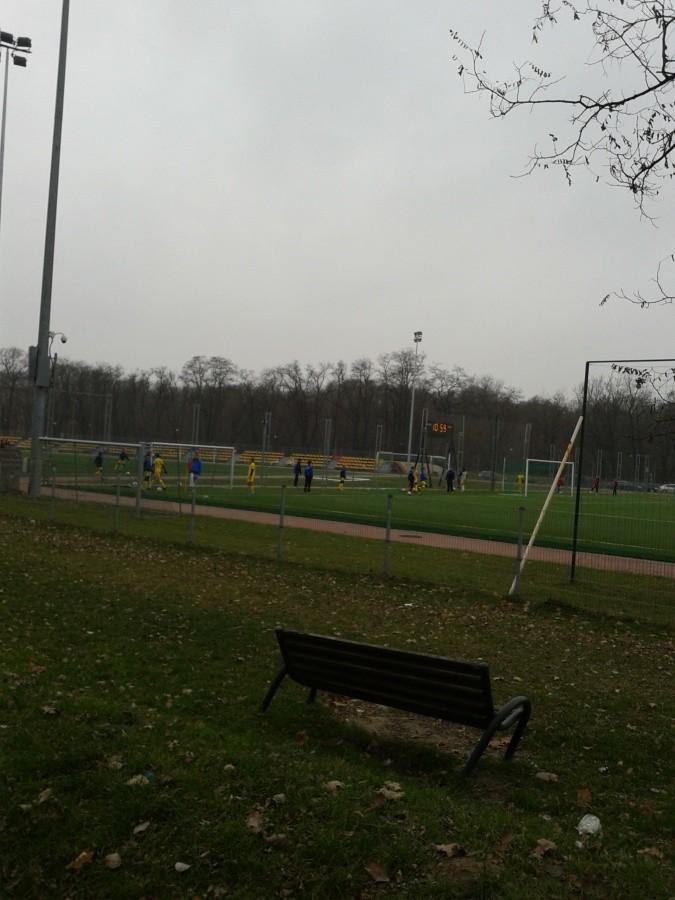 Trening na stadionie na Fortach Bema