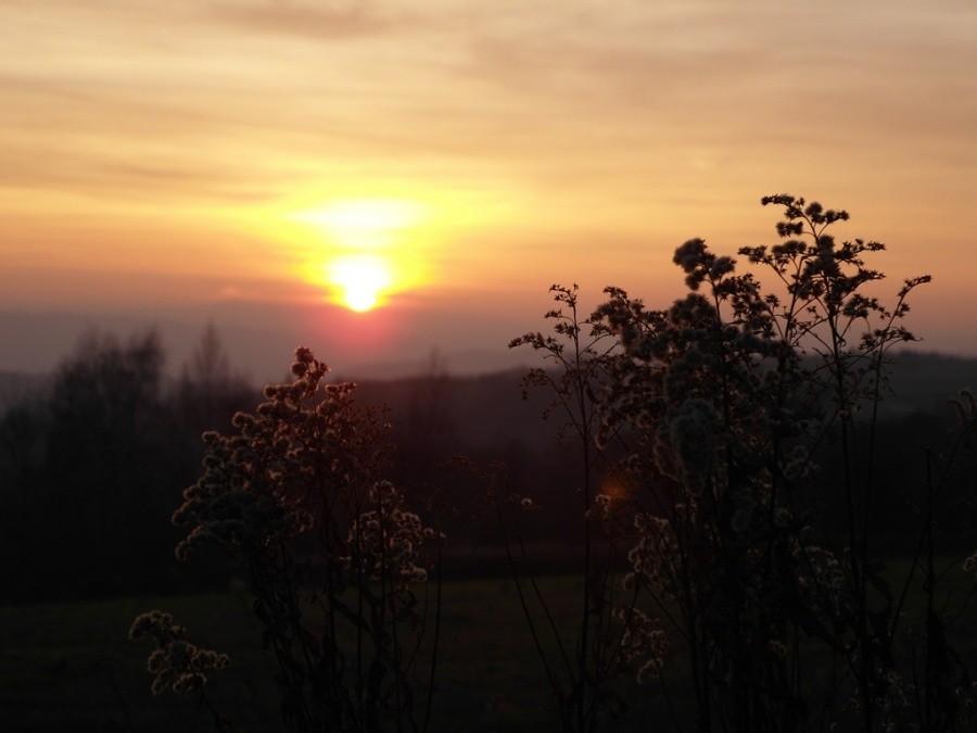 Lubinka - zachód słońca