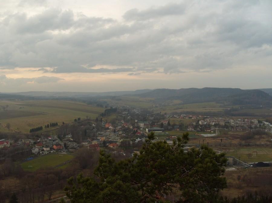 Piękna panorama na Szczytną i okolice.