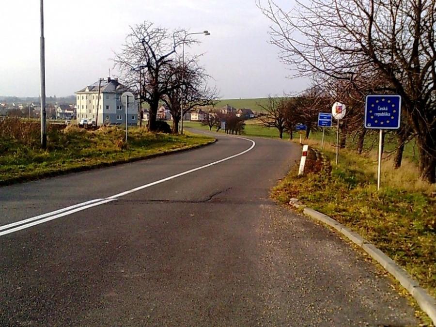 Wjazd do Czech , przede mną Pist'