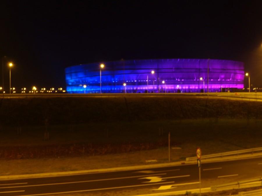 Stadion nocą