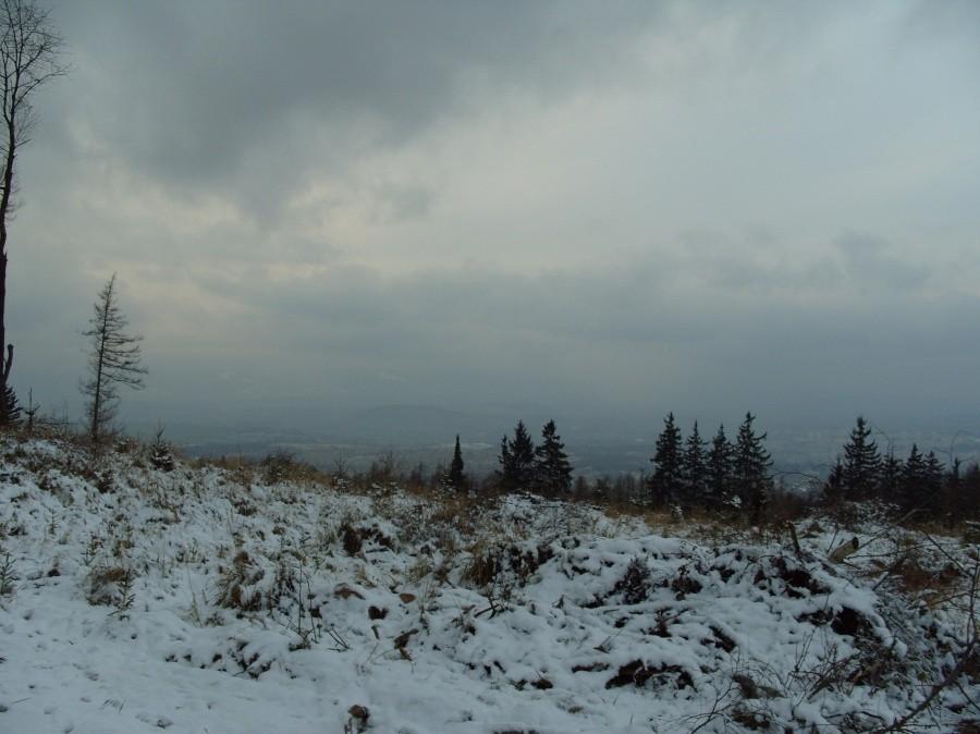 Widok na Kłodzko ze szczytu nad Kukułką.