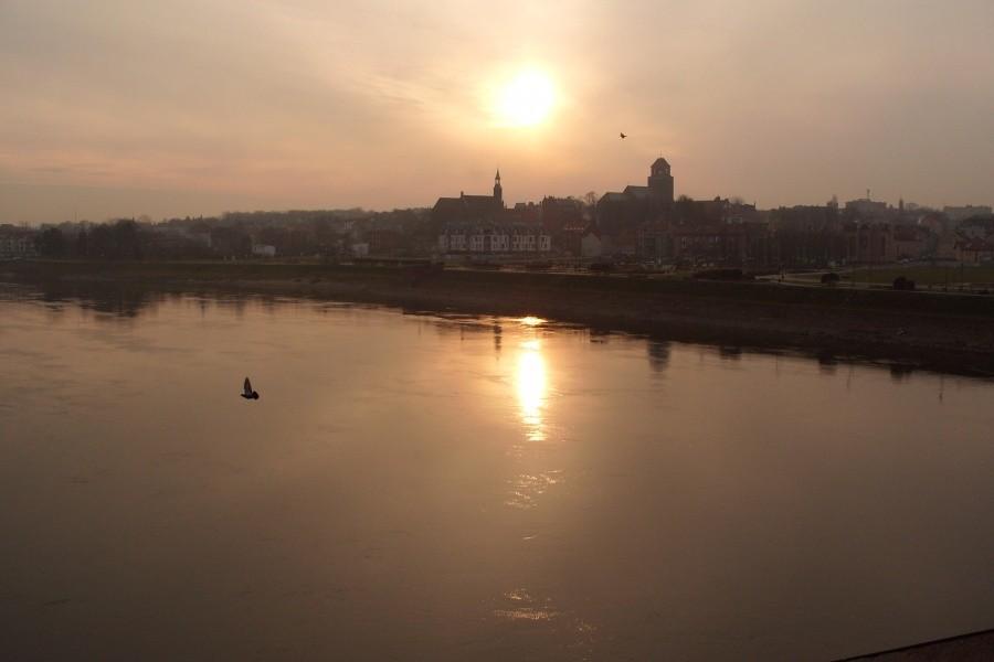 Panorama starego miasta w Tczewie