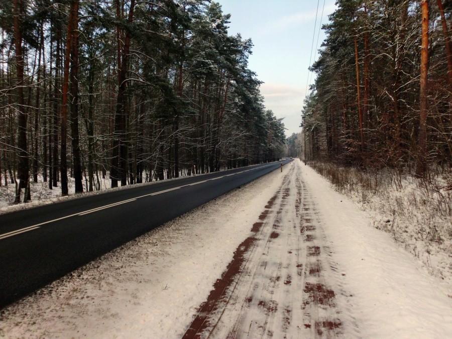 Ścieżką rowerową w kierunku Tanowa - 8 grudnia 12 r.