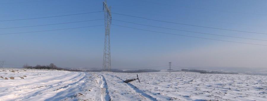 Na górze, zwykle widać stąd Rzeszów ale nie dzisiaj