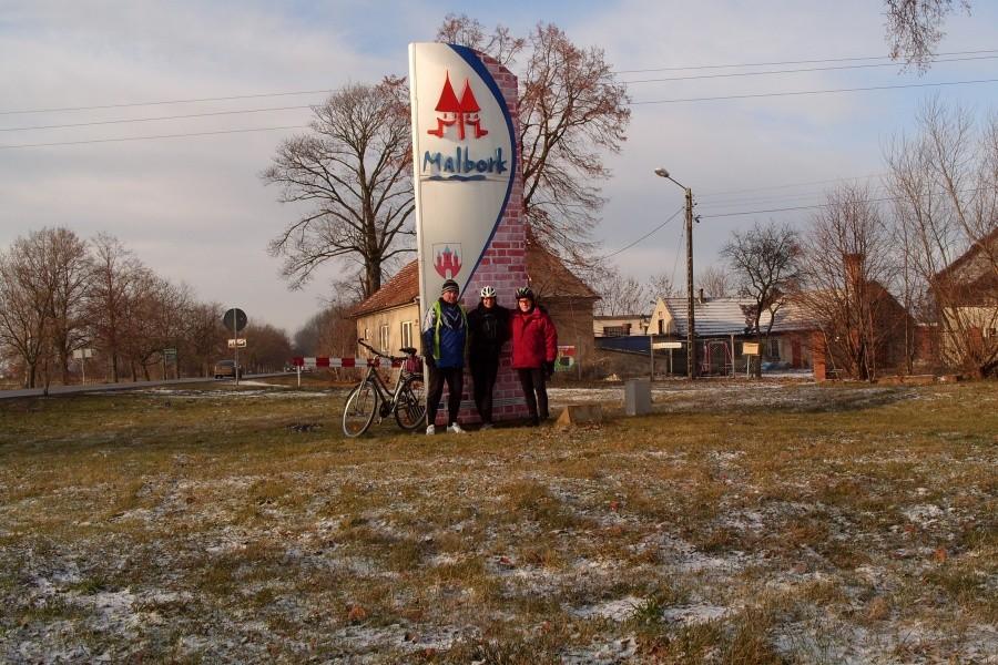Wjeżdżamy do Malborka
