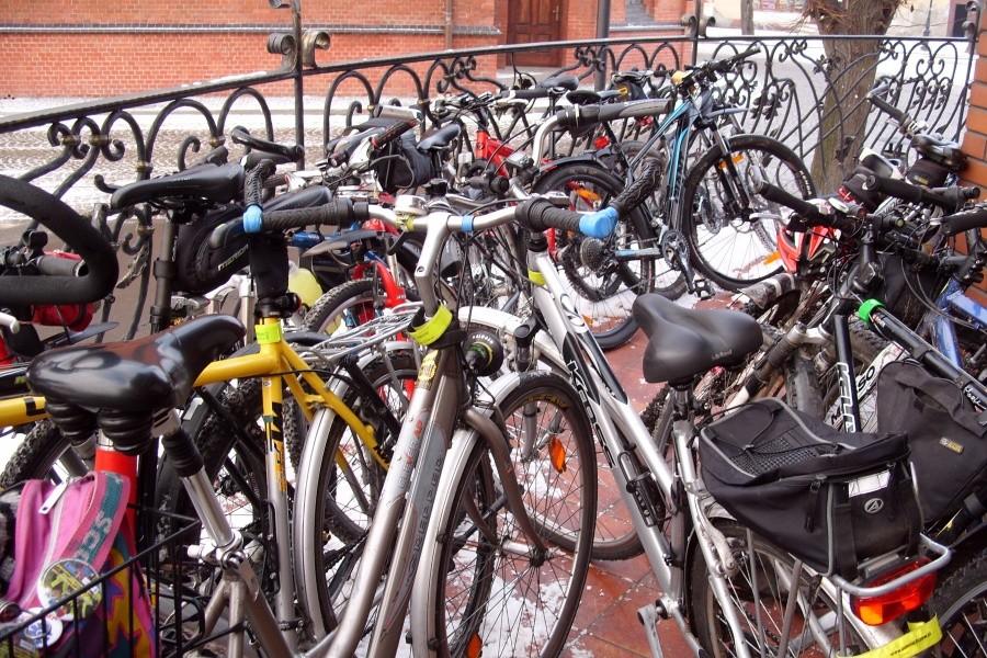Rowerowa „stajnia” przy cukierni