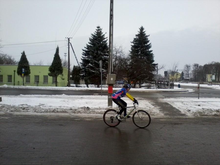 Zimowy trening kolarek Rometu w Kotomierzu