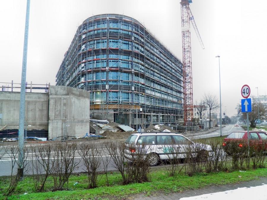 Kolejny biurowiec na terenie Szczecina.