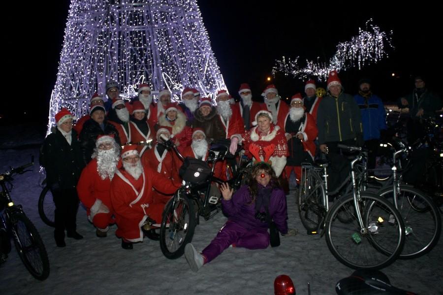pod choinka w Parku Kasprowicza (nasz reniferek chyba opadł z sił :) )