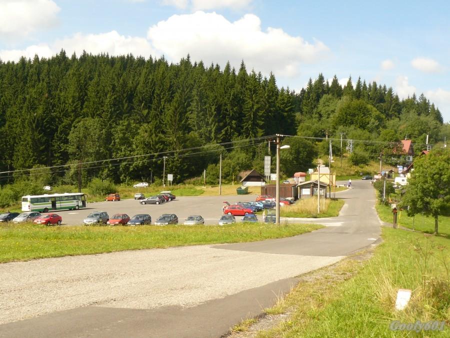 Parking na przełęczy Bumbálka