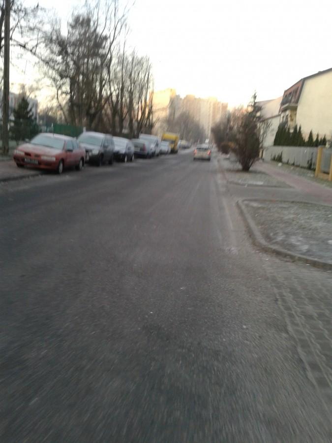Stara Górczewska. Zdjęcie mało ostre, robione podczas jazdy