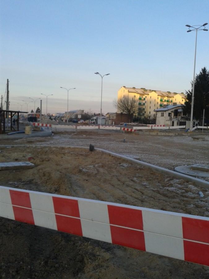 Poszerzanie Górczewskiej przy skrzyżowaniu z Lazurową