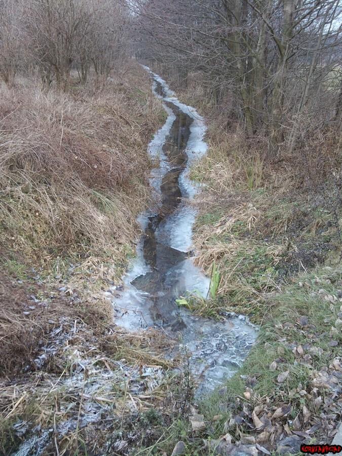 Niby 2 stopnie na plusie, ale lód jeszcze gdzieniegdzie trzyma.