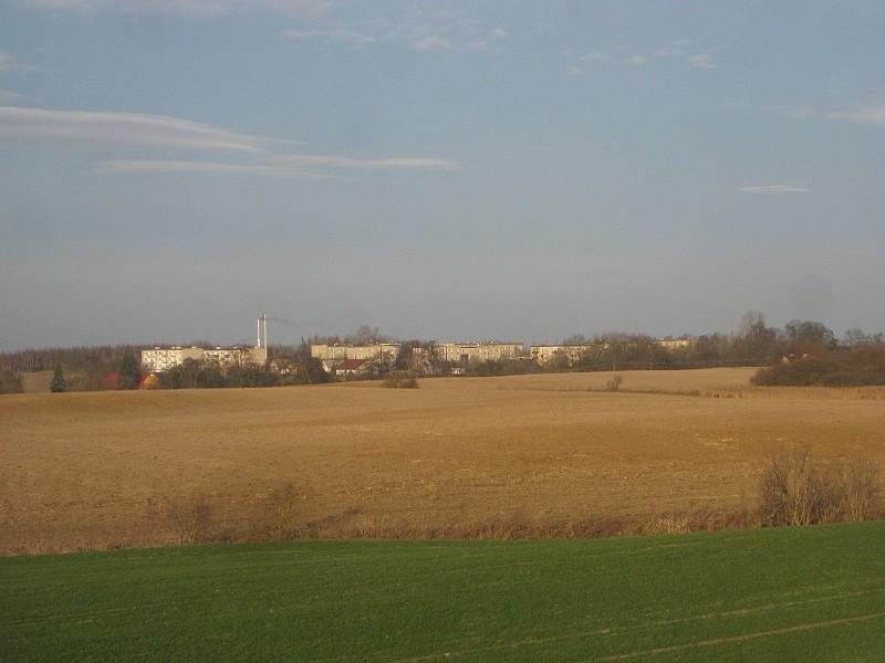 Widok na Rybno Wielkie ze stogu siana